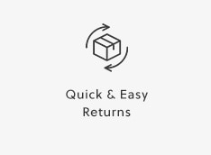 Quick and Easy Returns | Box with Clockwise Arrows Icon